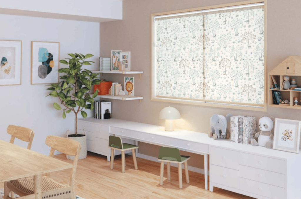 ニチベイ ロールスクリーン ソフィー V＆A エイコーン N8569 電動_S_マルチＩＲウォッシャブル 幅800x高さ2500mm迄 ニチベイ ロールスクリーン ソフィー V＆A エイコーン N8569 ミニマル_