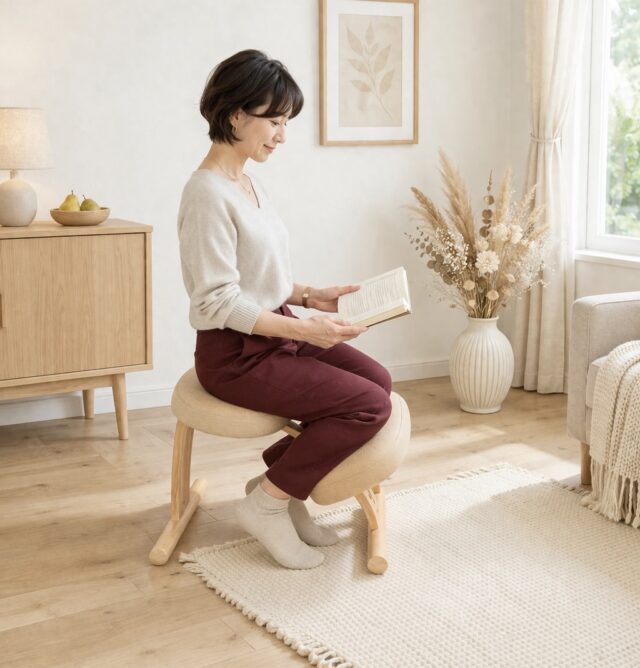 頑張らなくても整うって、
こんなにラクなんだと感じます。

木のやさしさと、
落ち着いたフォルム。

大人の空間にも浮かず、
しっかりと馴染むのが魅力です。

暮らしの中で、
自然に整う椅子です。

#バランスイージーチェア
#美姿勢 
#美しさは姿勢から 
#天然木